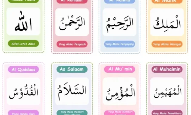 Worksheet Anak Muslim Asmaul Husna