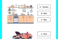 Worksheet Anak Seri Mengenal Profesi