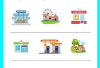 Worksheet Anak Seri Mengenal Tempat